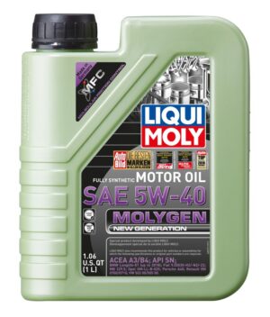Liqui Moly Molygen New Generation 5W-40 Full Synthetic Motor Oil (5 Liter)