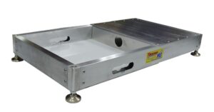 Tanner Racing Roll Back Trays with Steel Feet (Set of 4) | GTCO